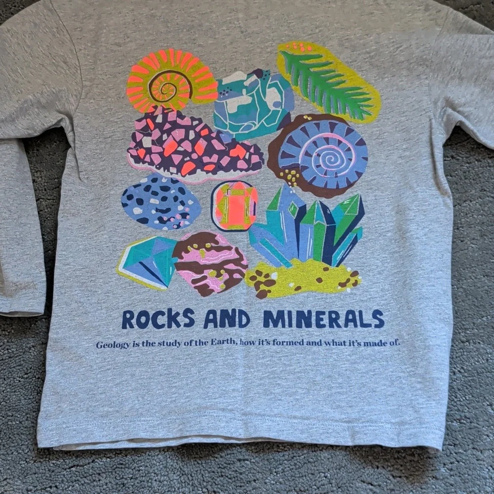 Mini Boden Rock And Minerals Long Sleeve - Picture 2 of 3